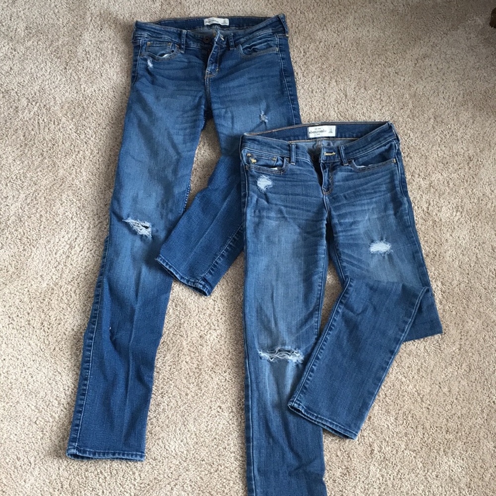 Distressed jeans
